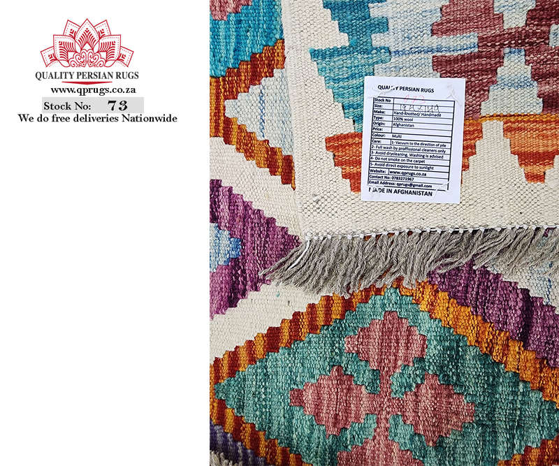 Fine Afghan Choubi Kilim 194 x 149 CM