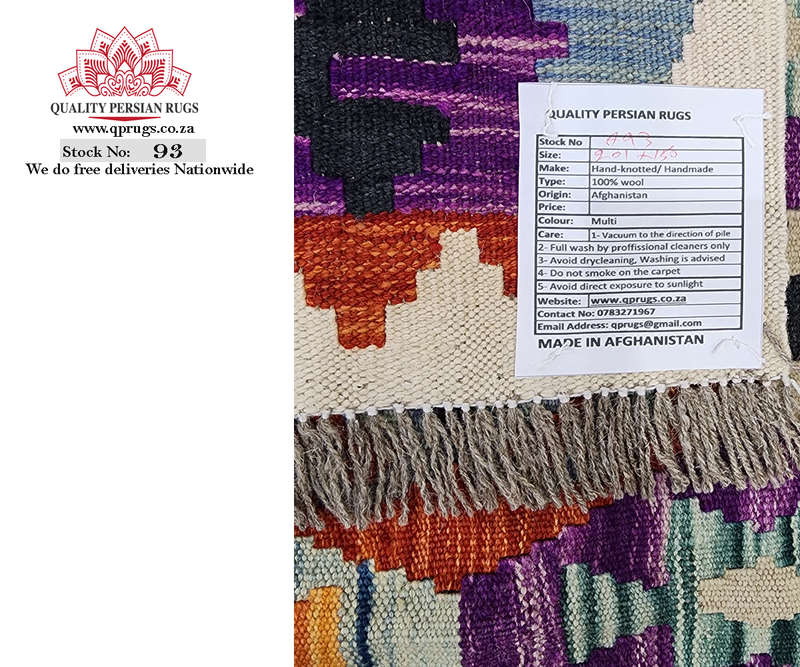Gorgeous Afghan Choubi Kilim 201 x 150 CM