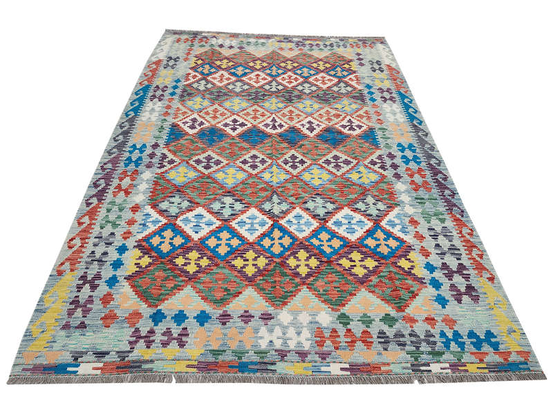 Gorgeous Afghan Handmade Choubi Kilim 305 X 206 CM
