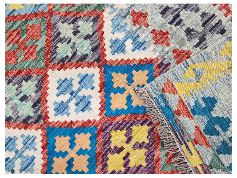 Gorgeous Afghan Handmade Choubi Kilim 305 X 206 CM