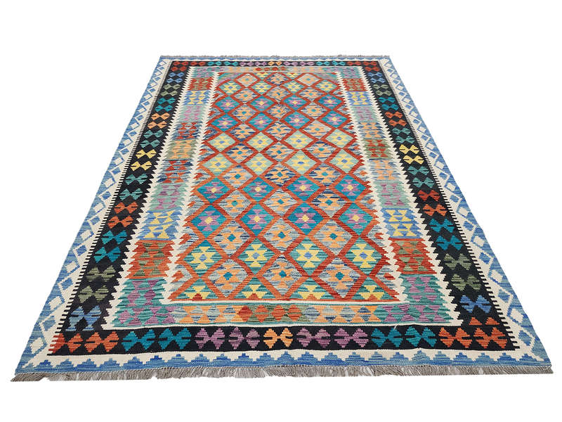 Stunning Afghan Choubi Kilim 253 x 187 CM
