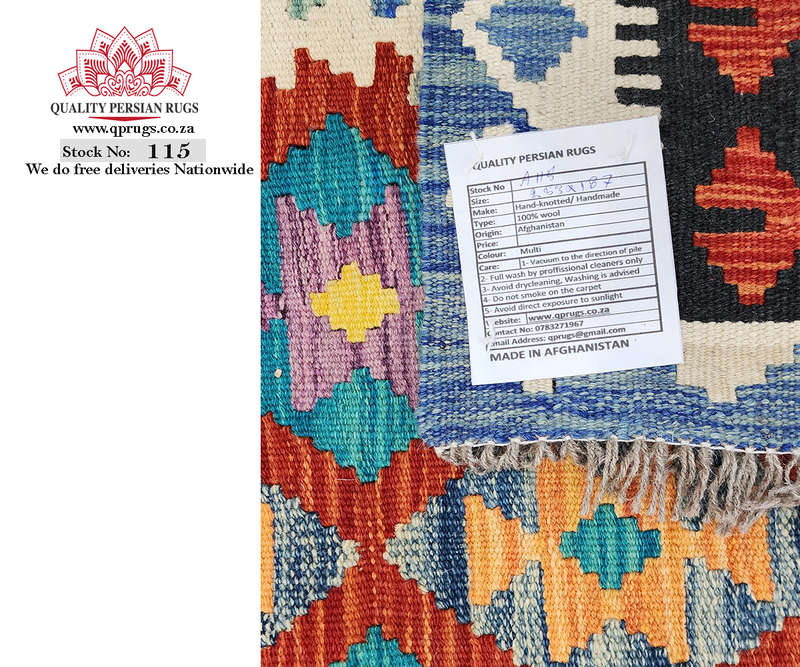 Stunning Afghan Choubi Kilim 253 x 187 CM