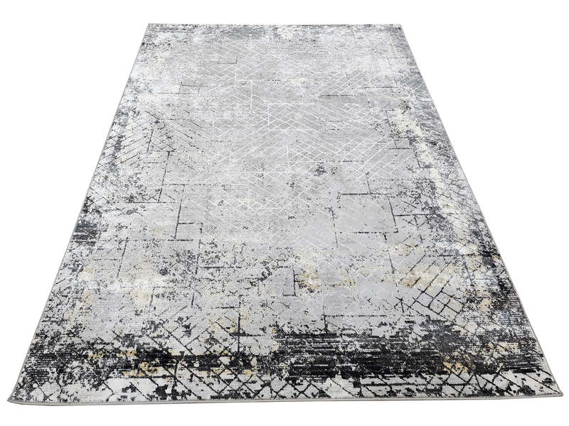 Modern Grey and Black Carpet 230 x 160 CM