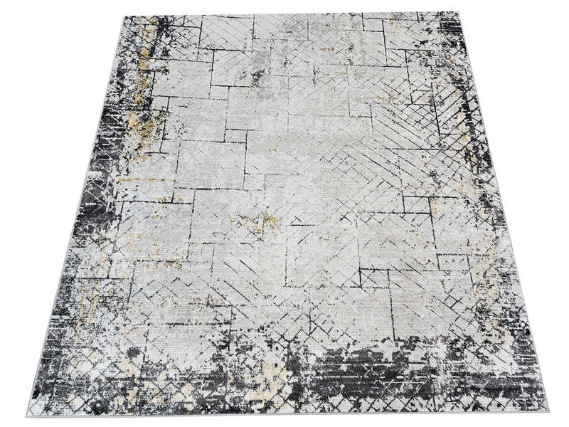 Modern Grey and Black Carpet 230 x 160 CM