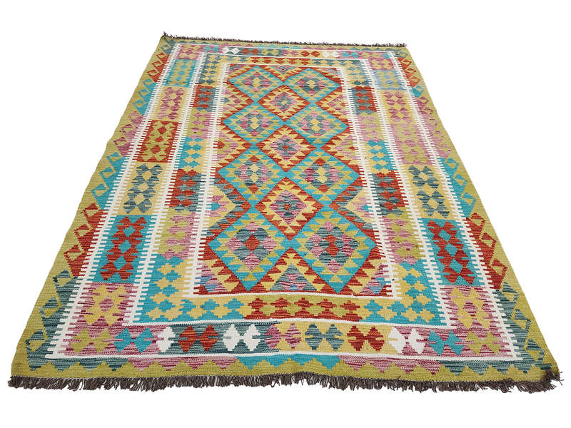 Rare Color Afghan Choubi Kilim 235 x 181 CM
