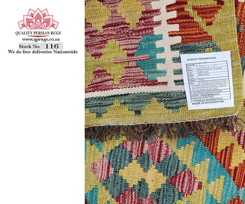 Rare Color Afghan Choubi Kilim 235 x 181 CM