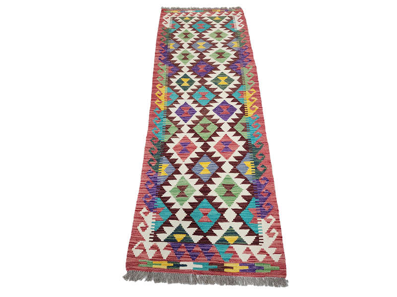 Stunning Afghan Choubi Kilim Runner 198 x 70 CM