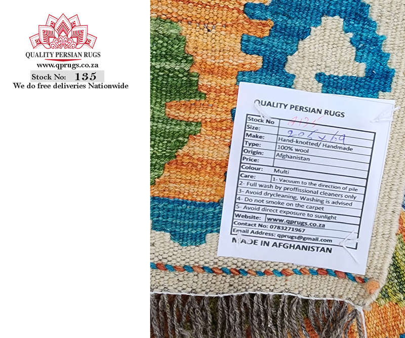 Gorgeous Afghan Choubi Kilim Runner 205 x 69 CM