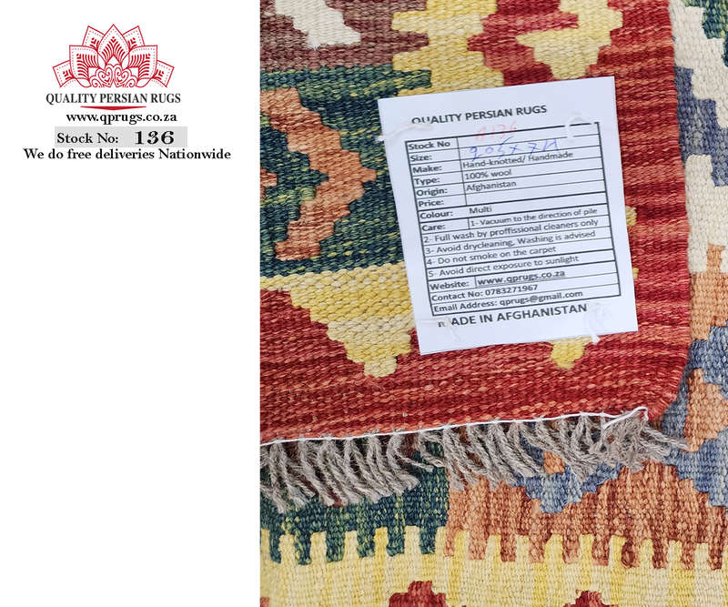 Gorgeous Afghan Choubi Kilim Runner 205 x 74 CM