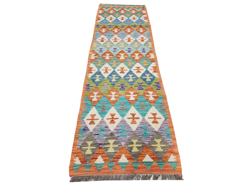 Stunning Afghan Choubi Kilim Runner 197 x 65 CM