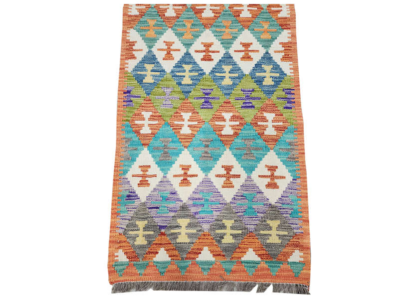 Stunning Afghan Choubi Kilim Runner 197 x 65 CM
