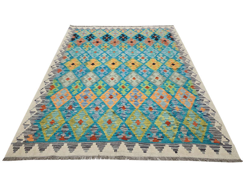 Stunning Afghan Choubi Kilim 228 x 178 CM