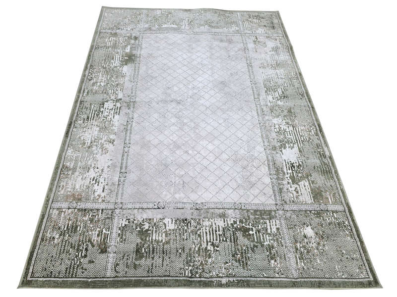 Green Modern Machine Made Carpet 230 x 160 CM