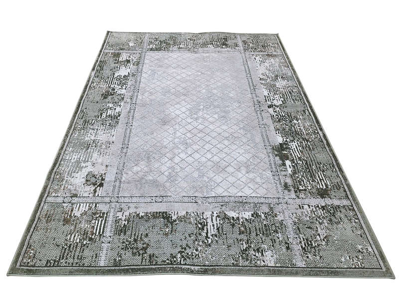 Green Modern Machine Made Carpet 230 x 160 CM