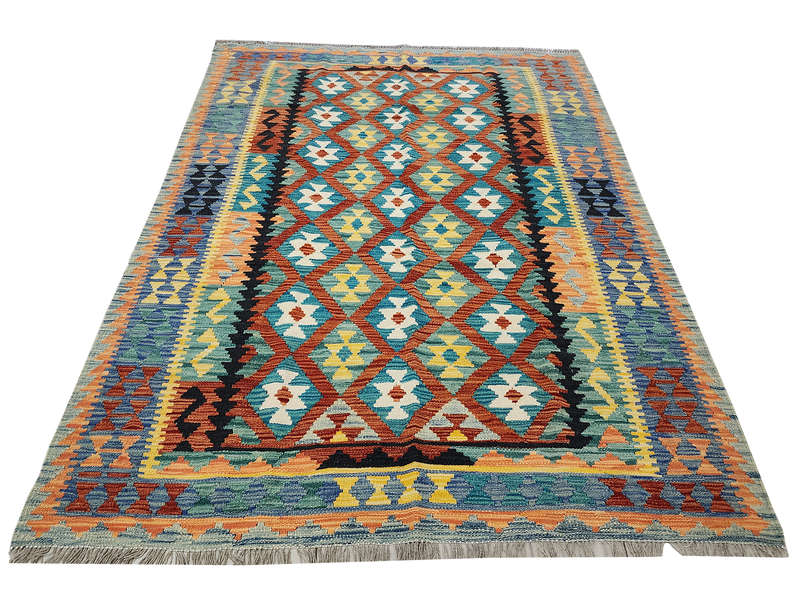 Incredible Afghan Choubi Kilim 204 x 158 CM