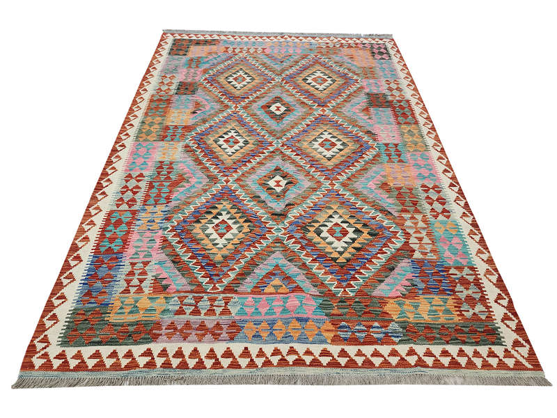 Incredible Afghan Choubi Kilim 206 x 180 CM