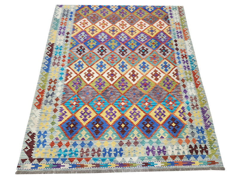 Beautiful Afghan Handwoven Choubi Kilim 308 X 201 CM