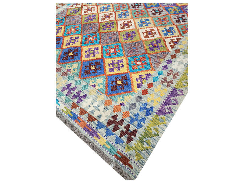 Beautiful Afghan Handwoven Choubi Kilim 308 X 201 CM