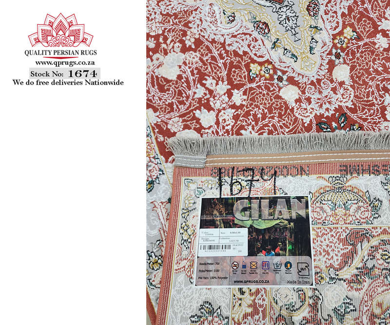 Beautiful 6 Meter Persian Gilan Runner 600 x 80 CM