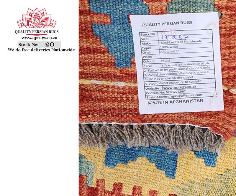 Gorgeous Afghan Choubi Kilim Runner 191 x 57 CM