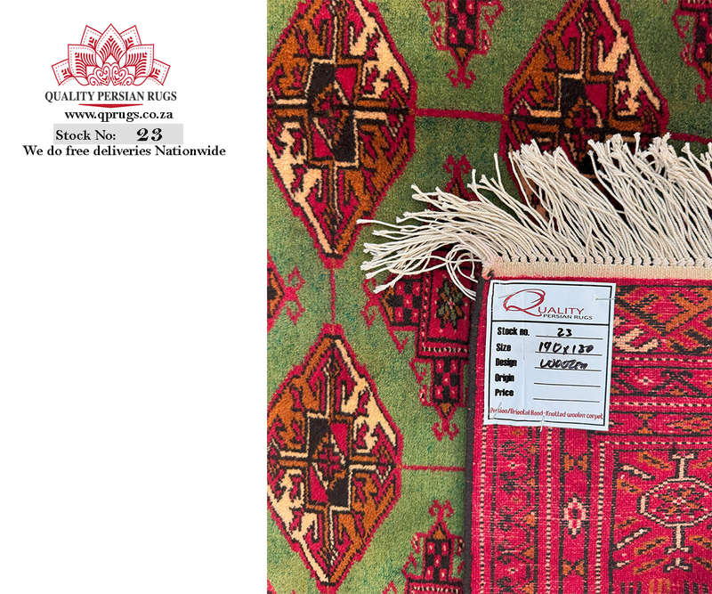 Top Quality Afghan Handmade Carpet 190 x 130 cm