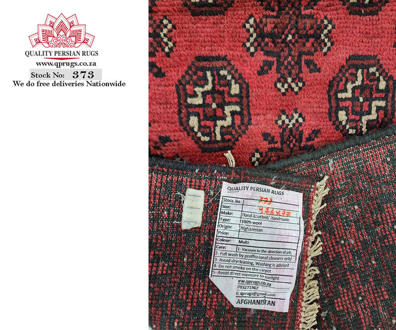 Beautiful 5 Meter Red Afghan Handmade Runner 476 x 77 CM