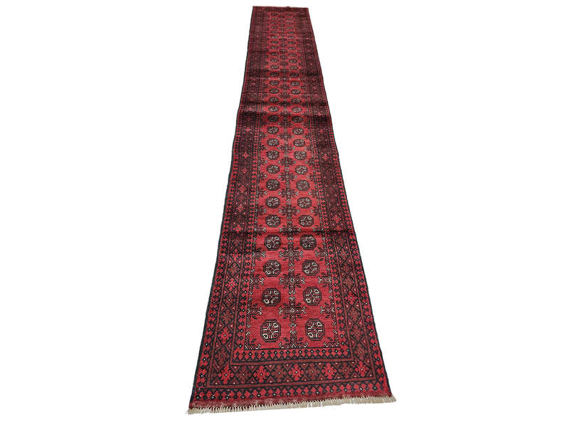 5 Meter Red Afghan Handmade Runner 481 x 76 CM