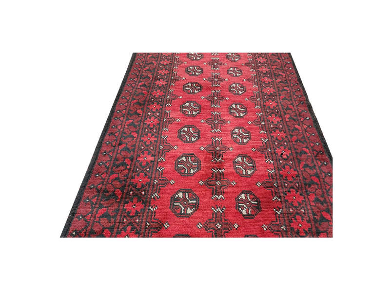 Fine Red Afghan Carpet 954 x 80 cm
