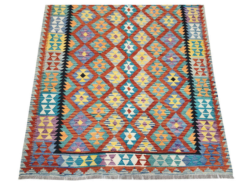 Incredible Afghan Choubi Kilim 206 x 155 CM