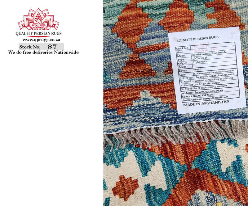 Incredible Afghan Choubi Kilim 206 x 155 CM