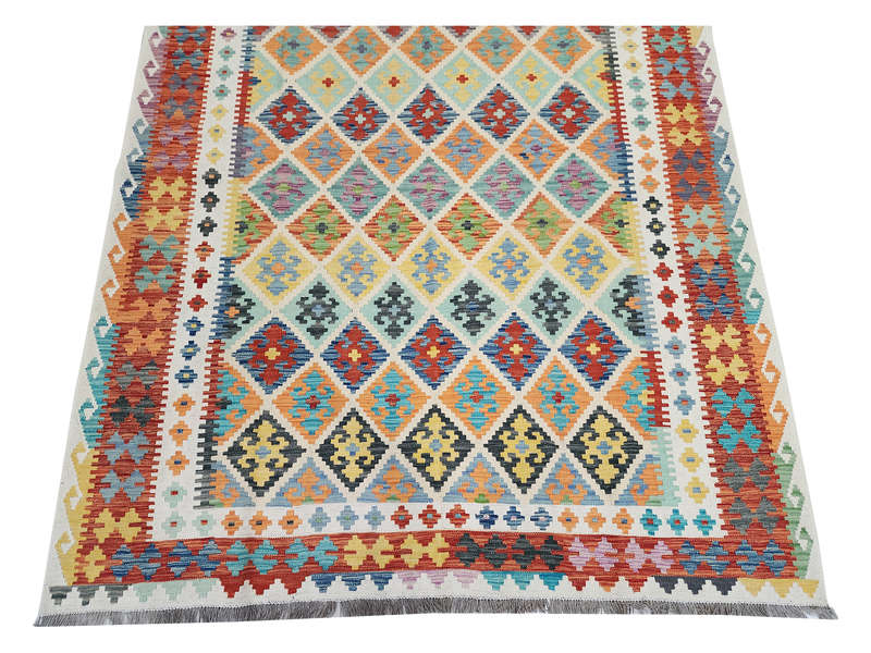 Gorgeous Afghan Handwoven Choubi Kilim 292 X 209 CM