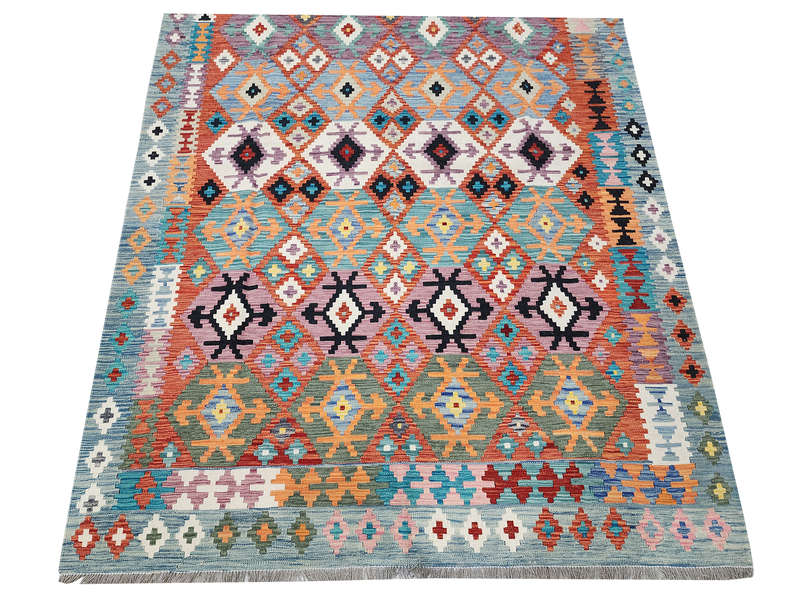 Gorgeous Afghan Handmade Choubi Kilim 295 X 208 CM