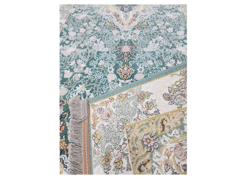 Beautiful Green Persian Machine Made Runner 400 x 80 CM