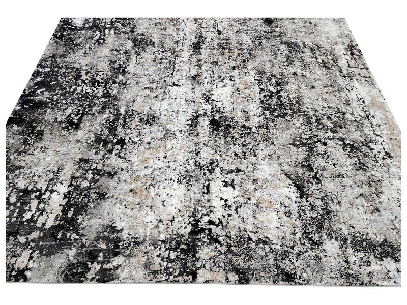Grey And Black Machine Made Carpet 400 x 300 CM