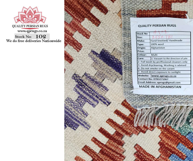 Stunning Afghan Choubi Kilim 255 x 181 CM