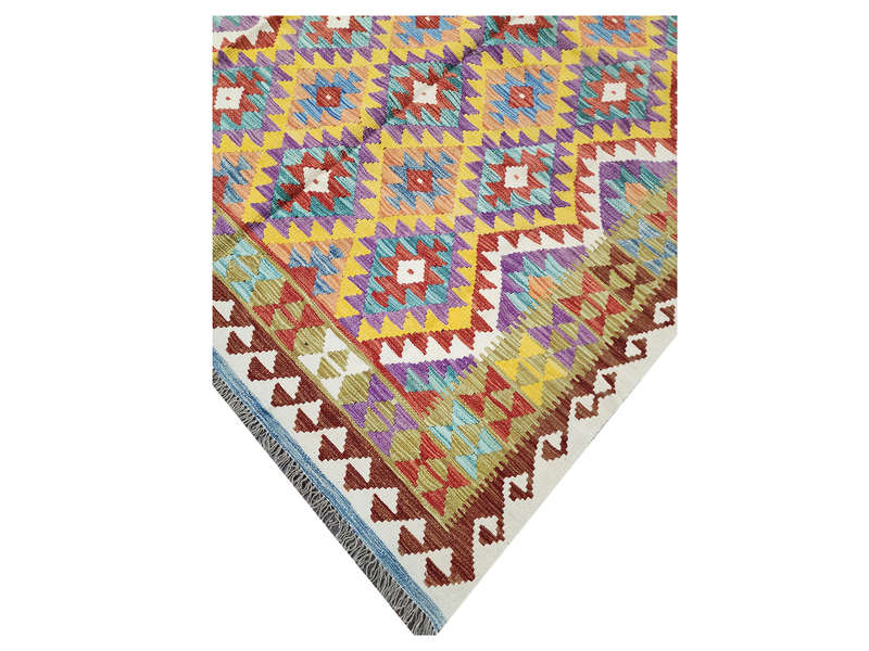 Afghan Handwoven Choubi Kilim 264 x 177 CM