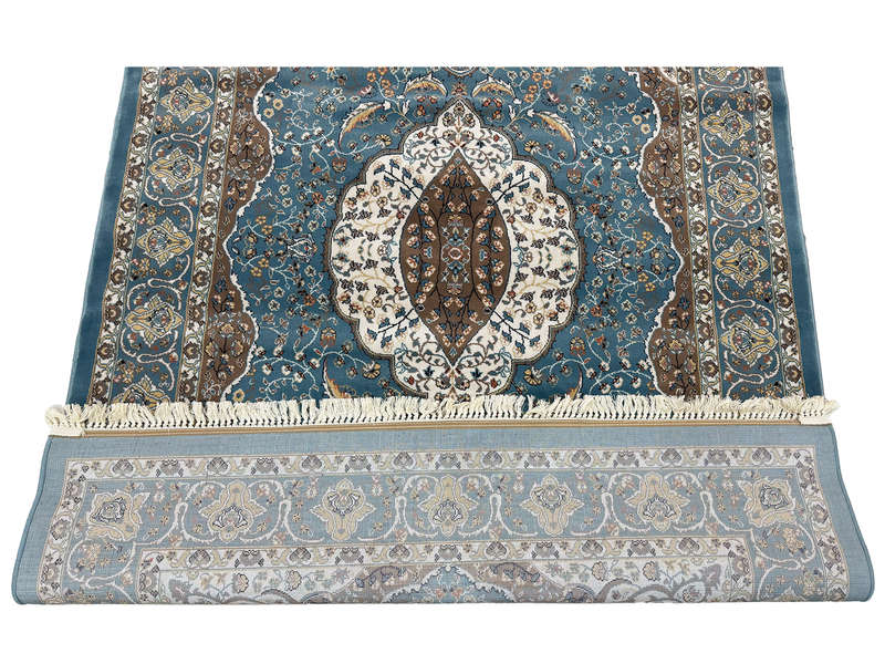 Blue Color Persian Design Machine Made Carpet 230 x 160 CM