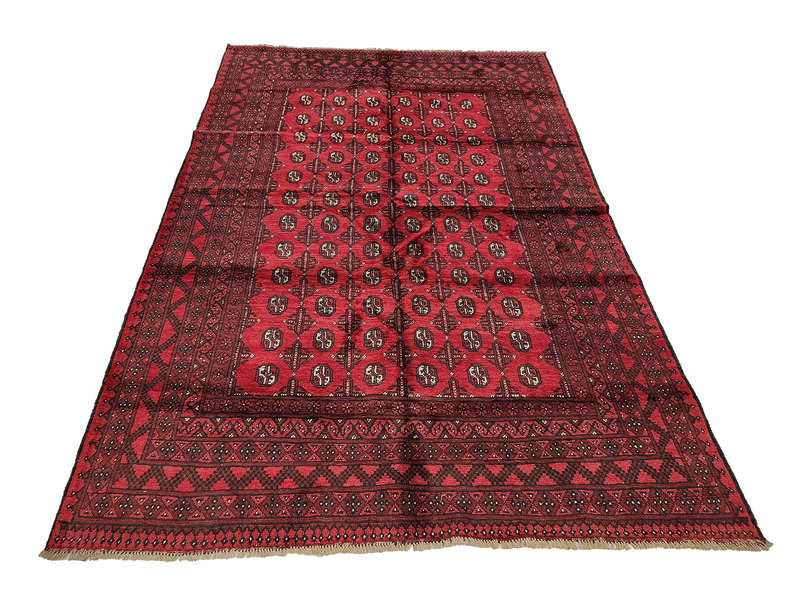 Gorgeous Red Afghan Handmade Carpet 293 x 197 CM