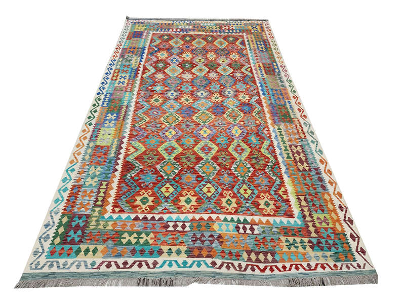 Fine Afghan Handwoven Choubi Kilim 400 X 292 cm