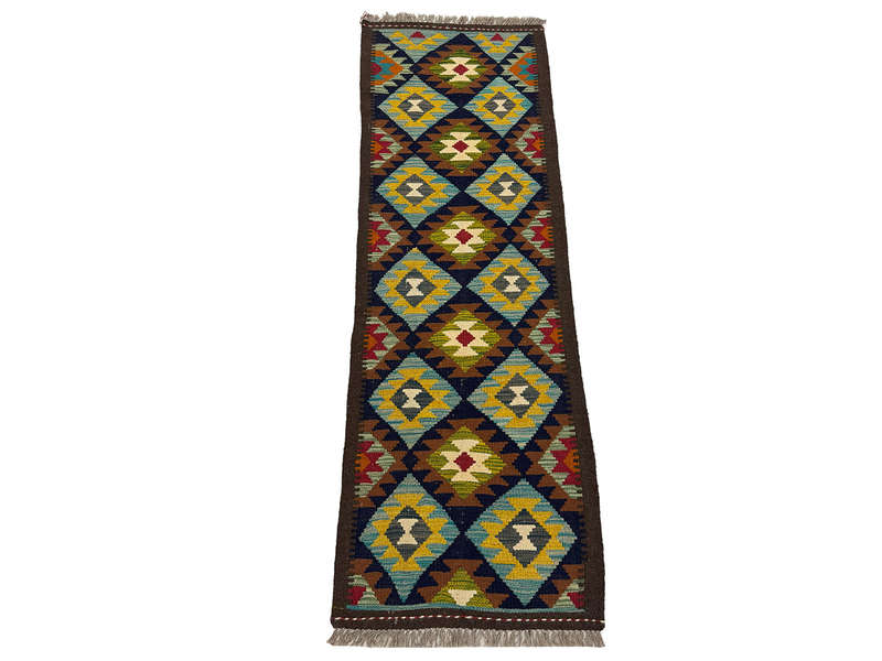 Beautiful Afghan Maimana Kilim Runner 199 x 66 CM