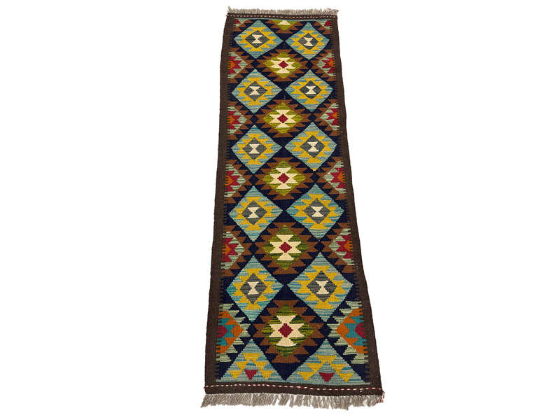 Beautiful Afghan Maimana Kilim Runner 199 x 66 CM