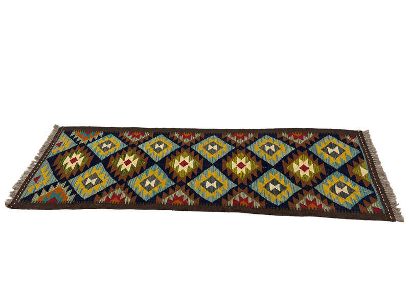 Beautiful Afghan Maimana Kilim Runner 199 x 66 CM
