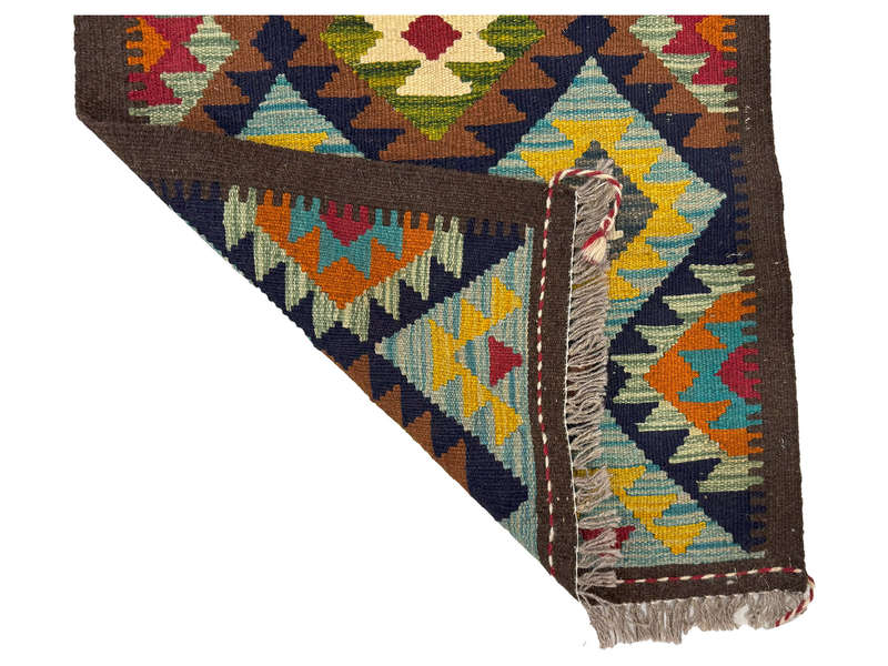 Beautiful Afghan Maimana Kilim Runner 199 x 66 CM