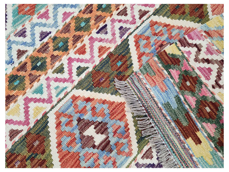 Beautiful Afghan Handwoven Choubi Kilim 230 x 183 CM