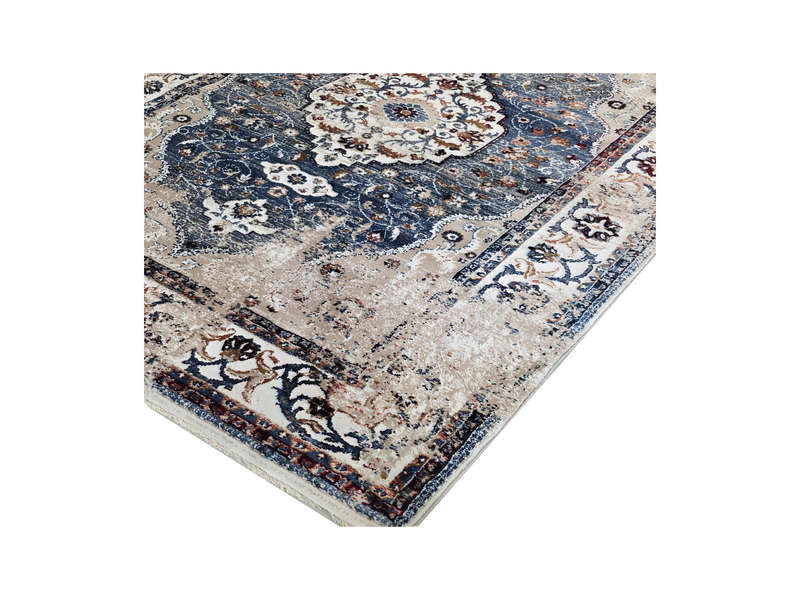 Fine Blue Vintage Style Carpet 180 x 120 cm