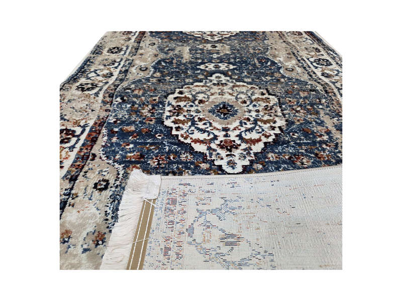 Beautiful Blue Vintage Style Carpet Runner 800 x 80cm
