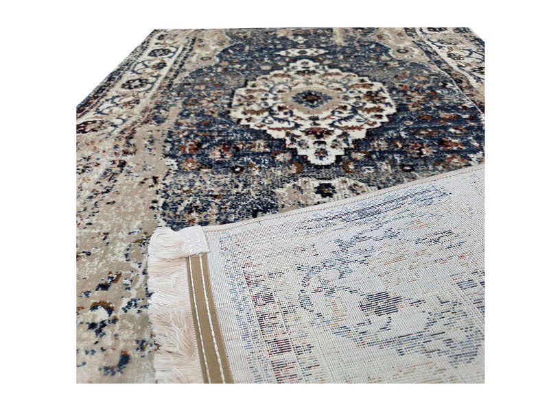 Gorgeous Blue Vintage Style Carpet Runner 400 x 80cm