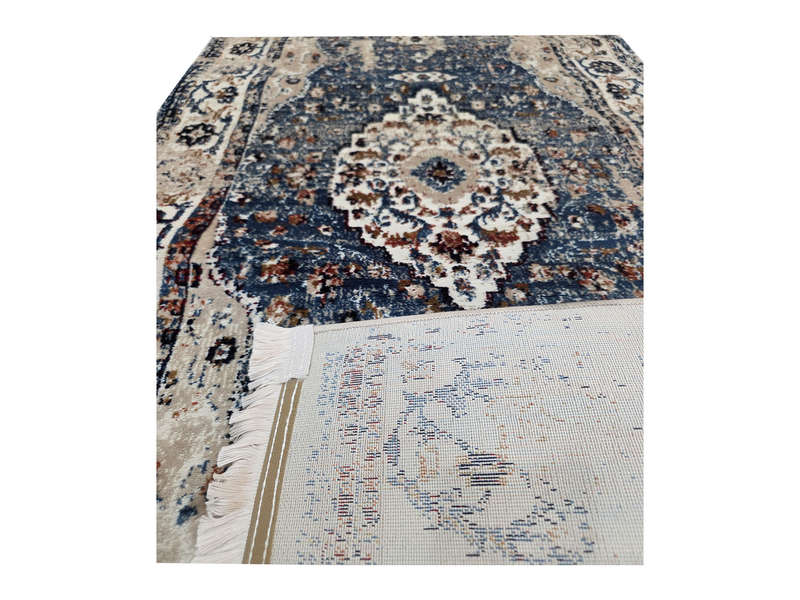 Fine Blue Vintage Style Carpet Runner 500 x 80cm