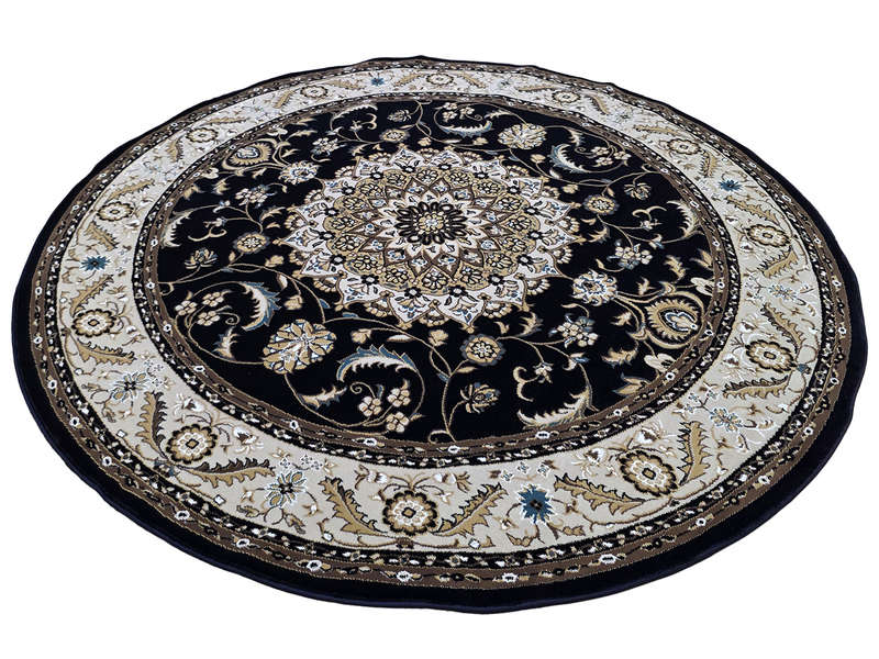 Fine Quality Navy Persian Style Round Carpet 200 x 200 CM