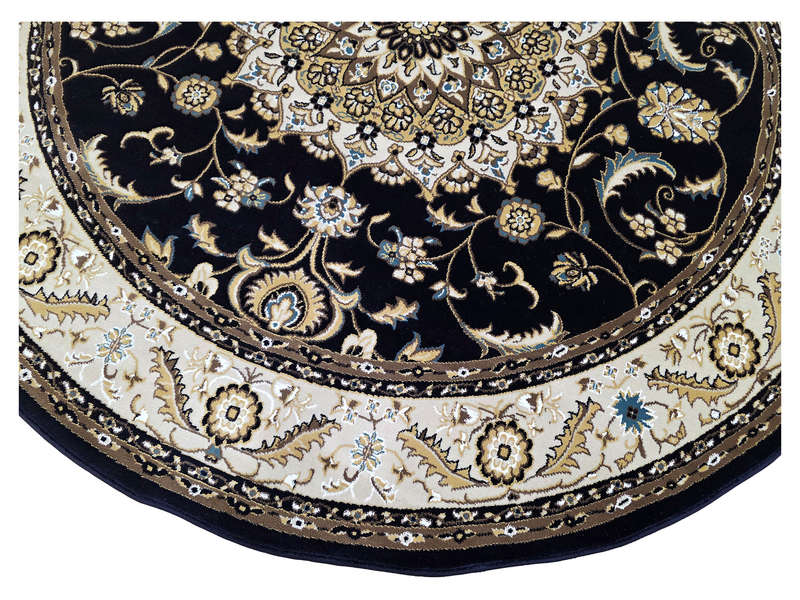 Fine Quality Navy Persian Style Round Carpet 200 x 200 CM